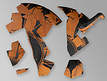 Kylix fragments, Attributed to the Triptolemos Painter, Terracotta, Greek, Attic